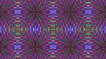 Symmetrical textured multicolored kaleidoscope background video