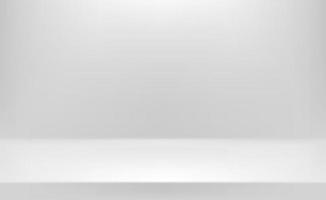 Grey empty stage. 3d style vector background