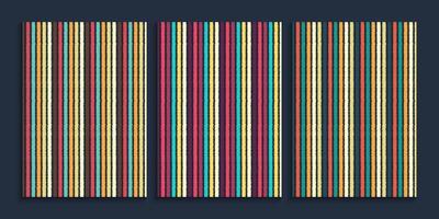 Straight lines background in retro color vector