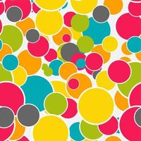 Abstract Glossy Circle Seamless Pattern Background Vector Illustration