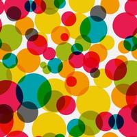 Abstract Glossy Circle Seamless Pattern Background Vector Illustration