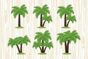 cute tree shape collection vector