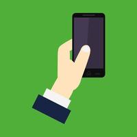 Smartphone in hand vector