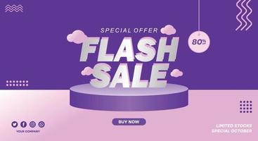 Super Flash Sale Special October vector