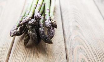 Fresh green asparagus photo