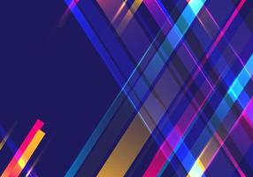 Abstract colorful diagonal stripes motion light on blue background vector