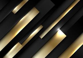 Abstract background black and gold stripes diagonal pattern with lighting vector