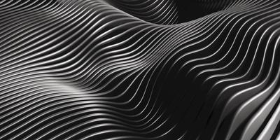Parallel line wave background waves of plastic swaying rubber sheet 3D illustration