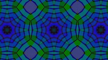 Abstract multi-colored symmetrical background of geometric shapes video