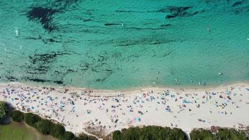 Beach and blue Sea in Corsica video