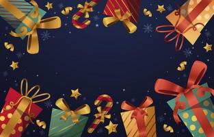 Christmas Gift Background vector