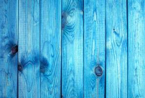 Blue wooden planks background photo
