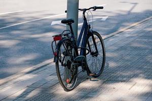 bicycle mode of transportation on the street photo