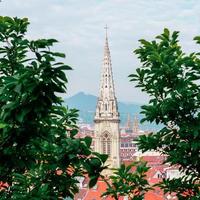 Cityview de la ciudad de Bilbao, País Vasco, España foto