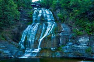 Montour Falls at Sunset photo