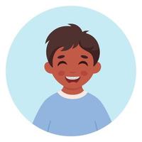 niño con frenillos en los dientes. cuidado dental. vector