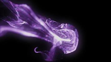 vidéo gratuite de conception de fond fluide de particules violettes video