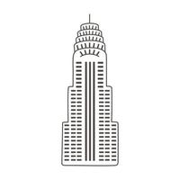building tower outline vector