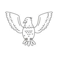 bald eagle outline vector