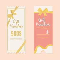 birthday gift voucher vector