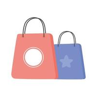 shopping paper bags vector