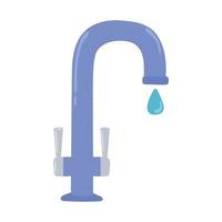 faucet drop water vector