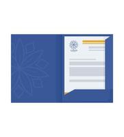 file brochure stationery vector