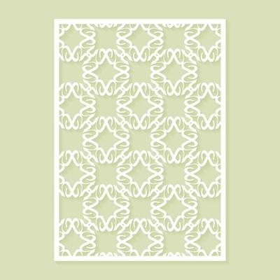 seamless die cut decorative pattern template