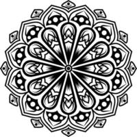 circular pattern mandala art background decoration vector