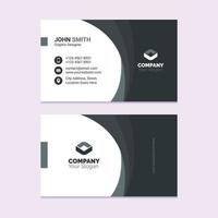 Dark Corporate Business Card vector