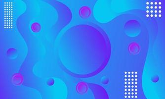 Abstract blue background with beautiful fluid shapes. vector