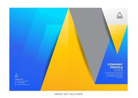 corporate company profile cover vector