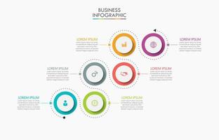 Presentation business infographic template vector