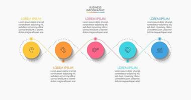 Presentation business infographic template vector