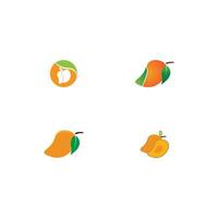 mango fruit vector icon ilustration