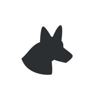 dog vector isolated icon sign Free Vector