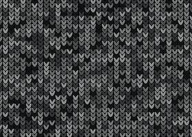 patrón de punto sin costuras en blanco y negro