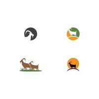 Goat Logo Template vector icon