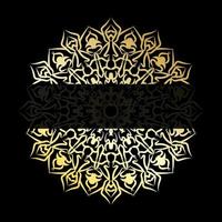 Fondo de mandala de lujo con patrón arabesco dorado estilo oriental islámico árabe vector