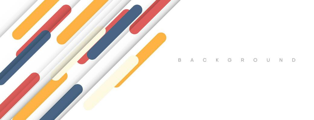 abstract banner background with overlapping colorful rounded shape