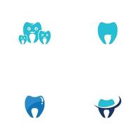 Ilustración de vector de plantilla de logotipo dental