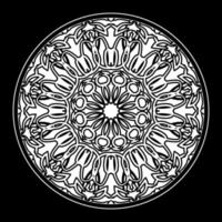 Circular pattern mandala art decoration elements vector