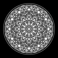 Circular pattern mandala art decoration elements vector