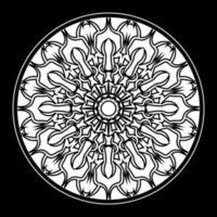 patrón circular mandala elementos de decoración de arte vector