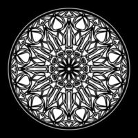 Circular pattern mandala art decoration elements vector