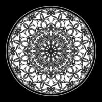 Circular pattern mandala art decoration elements vector