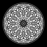 Circular pattern mandala art decoration elements vector