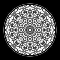 Circular pattern mandala art decoration elements vector