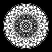 Circular pattern mandala art decoration elements vector