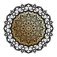 Vector round abstract circle. Luxury Mandala style.